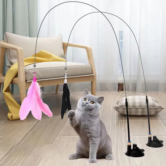 Cat Teaser Stick with Suction Cup